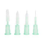 Microagulha Adapt 32G Verve com ajuste de profundidade (0–4 mm), parede ultrafina, aço SUS304, estéril, Anvisa 82576739002