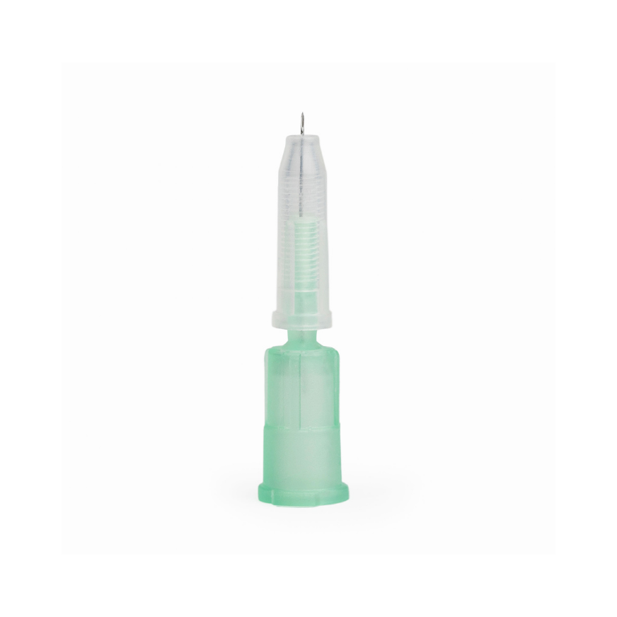 Microagulha Adapt 32G Verve com ajuste de profundidade (0–4 mm), parede ultrafina, aço SUS304, estéril, Anvisa 82576739002