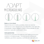 Microagulha Adapt 32G Verve com ajuste de profundidade (0–4 mm), parede ultrafina, aço SUS304, estéril, Anvisa 82576739002
