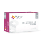 Microcânula Verve 27G 50 mm com ponta romba e indicador de profundidade de 10 mm