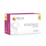 Microcânula Verve 30G 25 mm extra-fina, ponta romba, mínima dor, indicador 10 mm, SUS304, Anvisa 82576739003